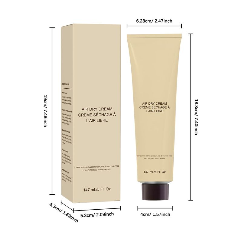 Crema modellante lisciante idratante per capelli Curl Gentle Care senza etichetta 147 ml_voghion.com