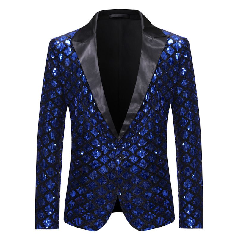 CT 2025 Performance Costume Gold Sequin Suit Plus Size Blazer Nightclub Men's Host Emcee Photo Studio Jacket_voghion.com