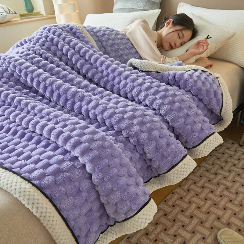 Couverture polaire tortue dorée de poids élevé pour mère et bébé de classe A pour la maison et le jardin, couverture polaire épaisse double face en lait, couverture polaire Beibei_voghion.com