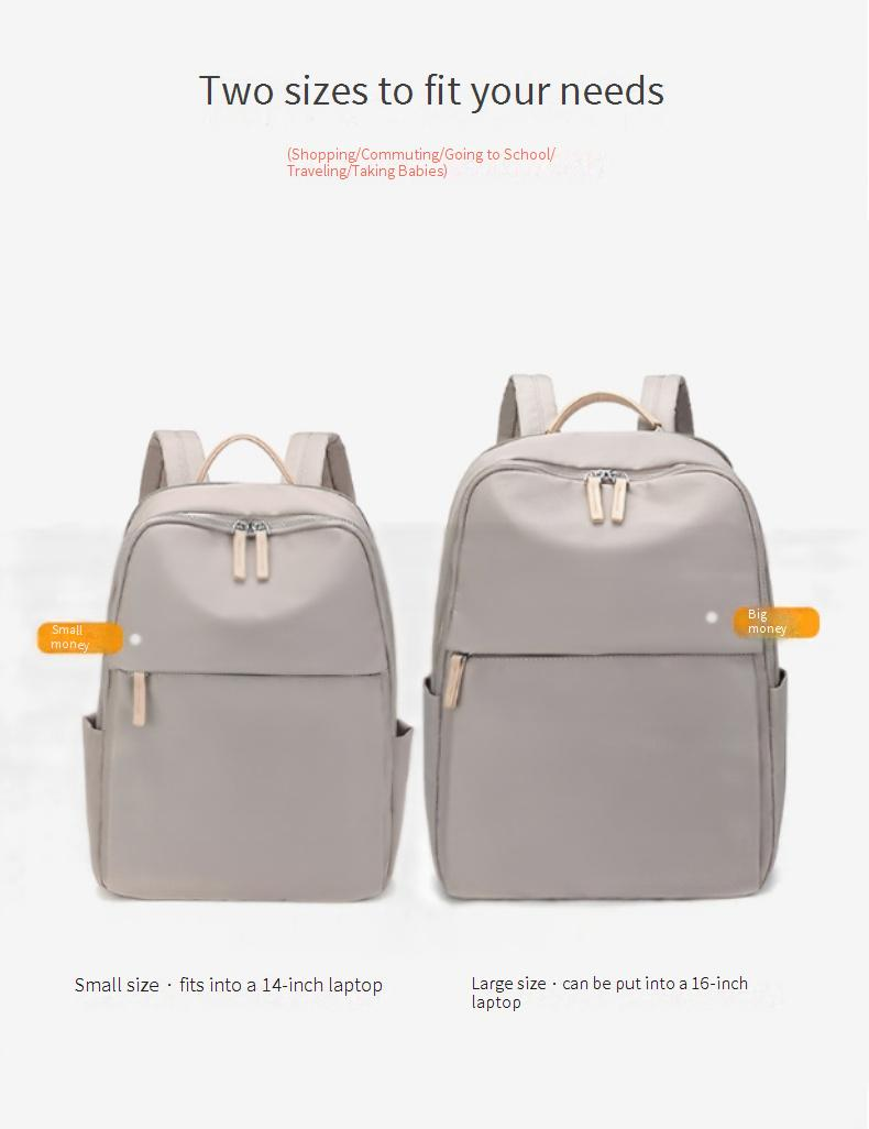 Computertasche Leichter Pendlerrucksack Damen Oxford-Stoff Reiserucksack Große Kapazität_voghion.com