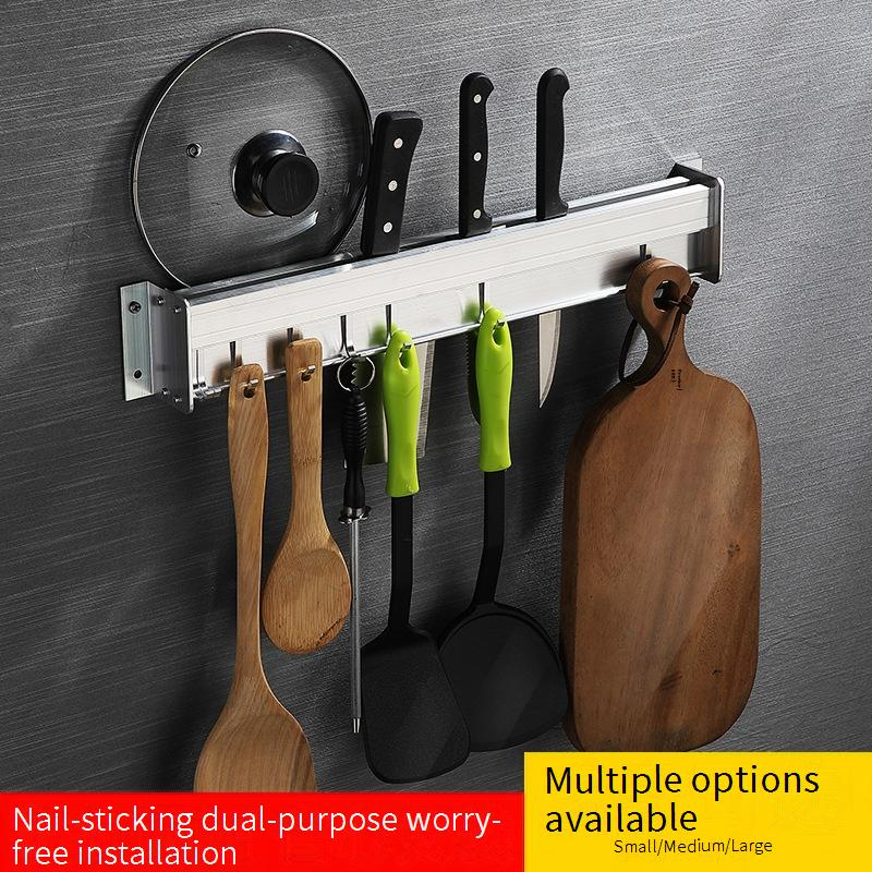 Home Garden Punch Free Space Alluminio Cucina Pendente Multifunzionale Rack da Parete Nero Portacoltelli Portaoggetti Portautensili da Cucina_voghion.com