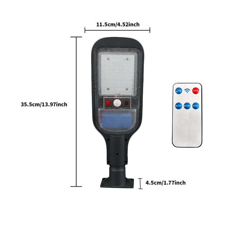 HINJU Solar Wall Light With Motion Sensor - Super Bright LED Waterproof Outdoor Lighting For Courtyard, Road & Rural Areas_voghion.com