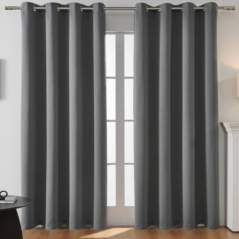 Tissu de rideau de couleur unie, épais, sans lumière, ombrage, isolation thermique, rideau de haute précision_voghion.com