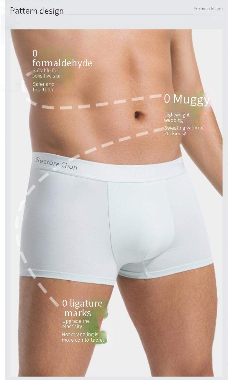 Intimo uomo 100% cotone 10A antibatterico Intimo uomo puro cotone Nuovi boxer da uomo_voghion.com