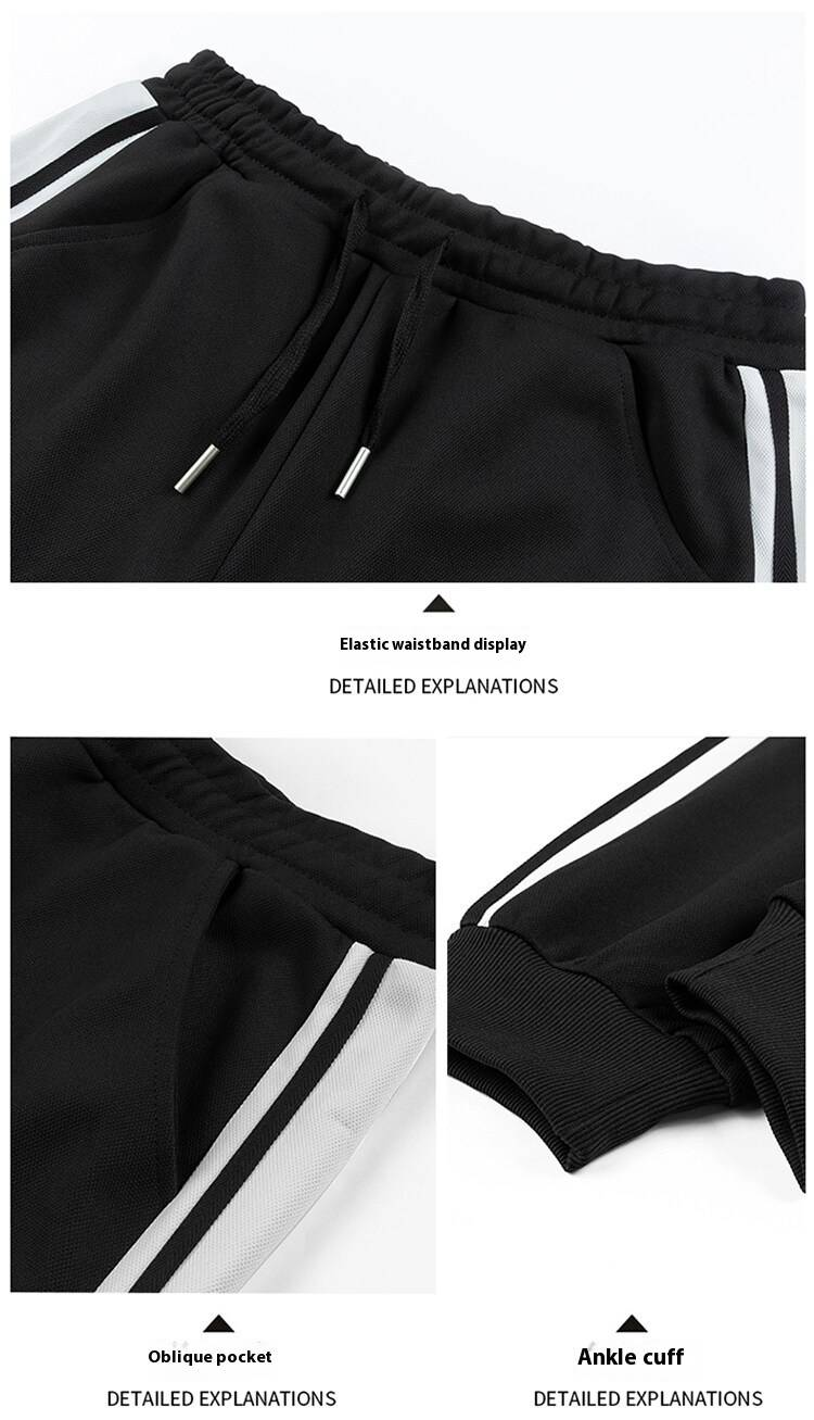 Men's Sportswear Two-Piece Set - Lightweight Comfortable Running Tracksuit For Casual & Active Lifestyle (Black, Grey, Camel)_voghion.com