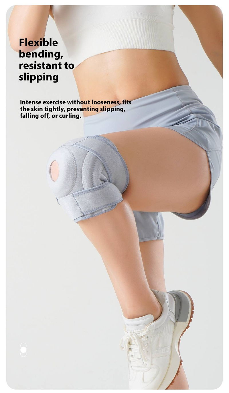 Women's Knee Support Brace For Hiking, Running & Sports – Lightweight Breathable With 4-Claw Compression, Silicone Padding & Spring Support_voghion.com