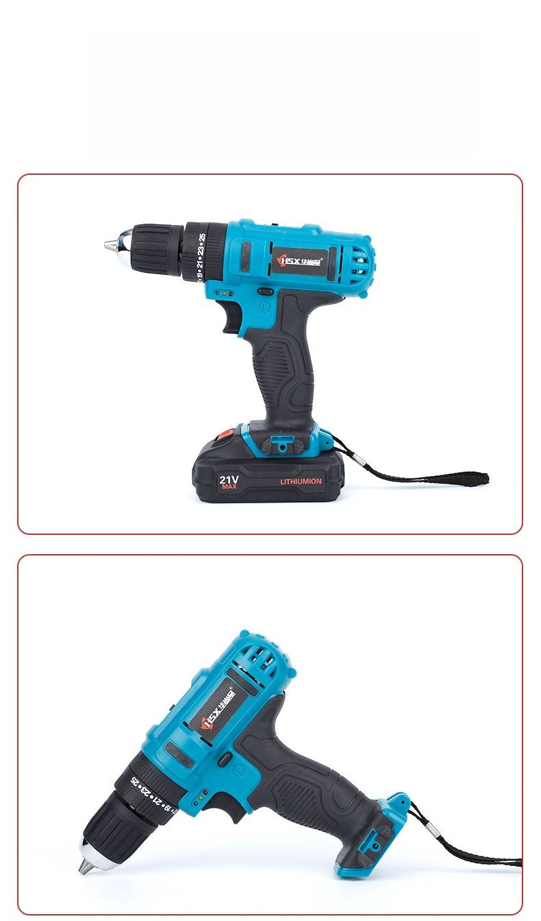 High Power Cordless Lithium-Ion Brush Drill - Multi-Function Electric Screwdriver For Home, DIY, Metal, Wood, Concrete & Auto Repair_voghion.com
