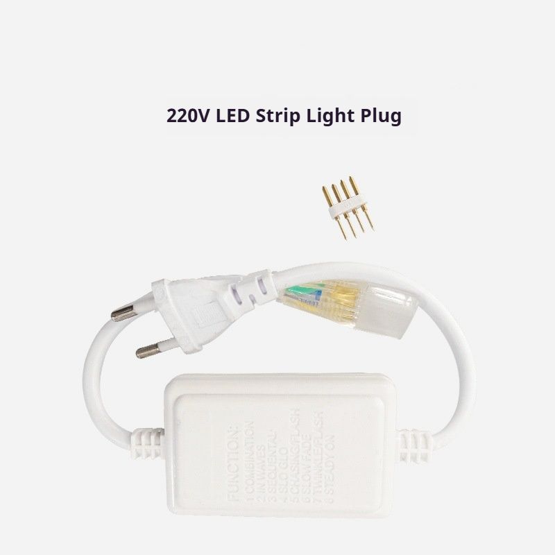 Conectores para tiras LED de alto voltaje de 220 V: conector de cobre resistente al agua para tiras monocromáticas y RGB (estándar de EE. UU./UE, 10 mm/12 mm)_voghion.com