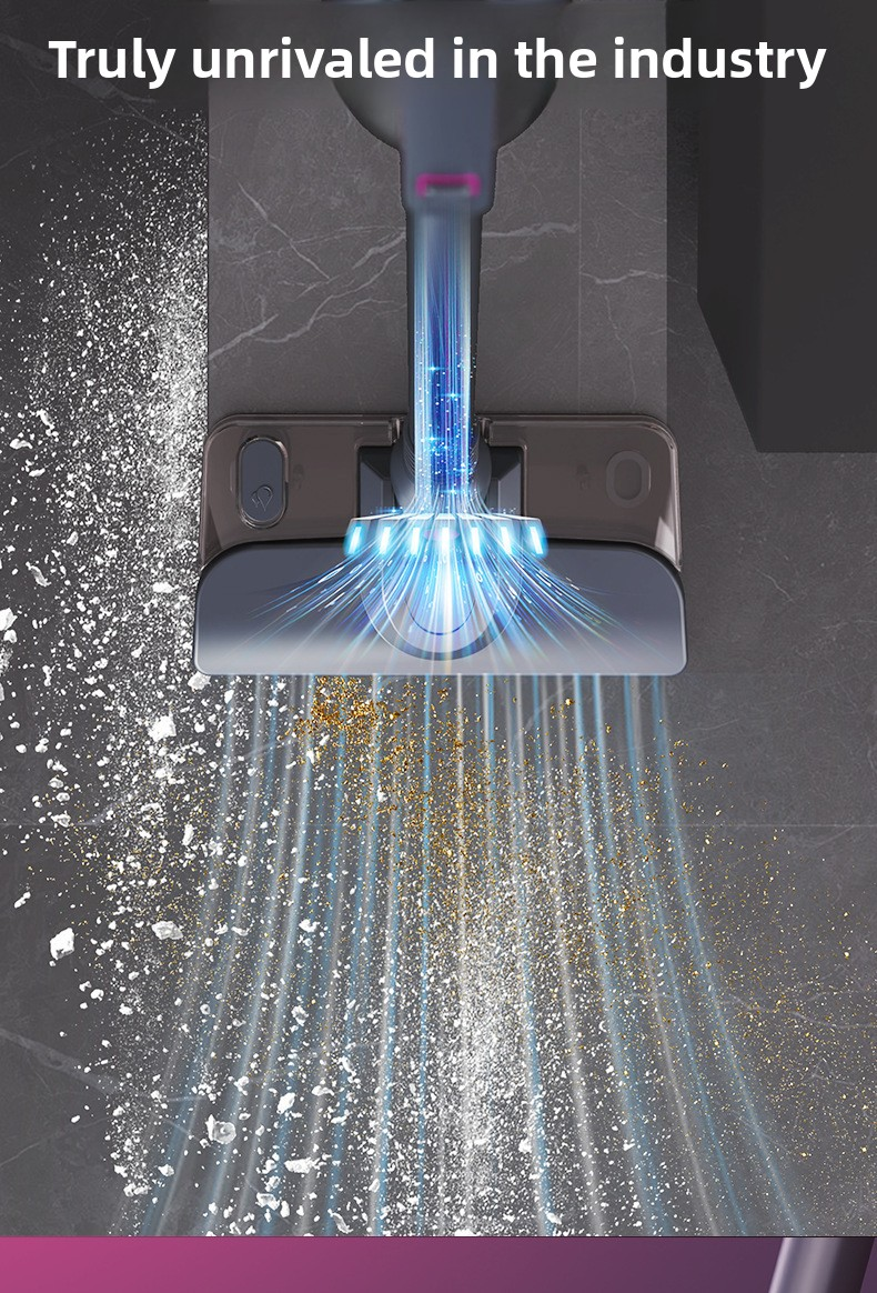 Staubsauger, kabelloser Handstaubsauger mit hoher Saugkraft für den Haushalt, starke Saugkraft für Teppiche, Katzenhaare, Haustiere, Saugen und Wischen in einem._voghion.com