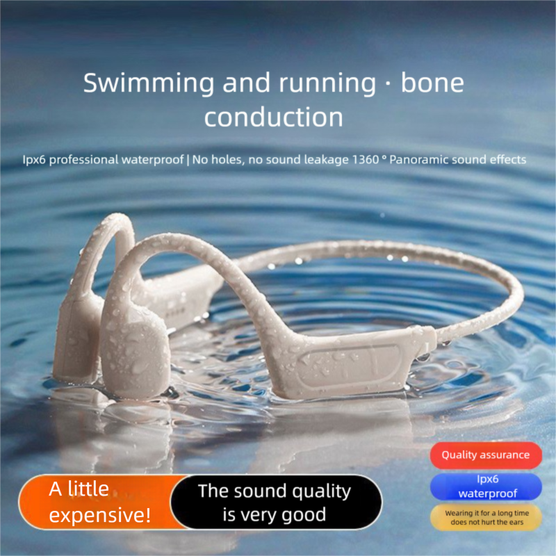 Cuffie auricolari wireless a conduzione ossea G06 Bluetooth over-ear impermeabili a lunga durata della batteria per la corsa e lo sport_voghion.com