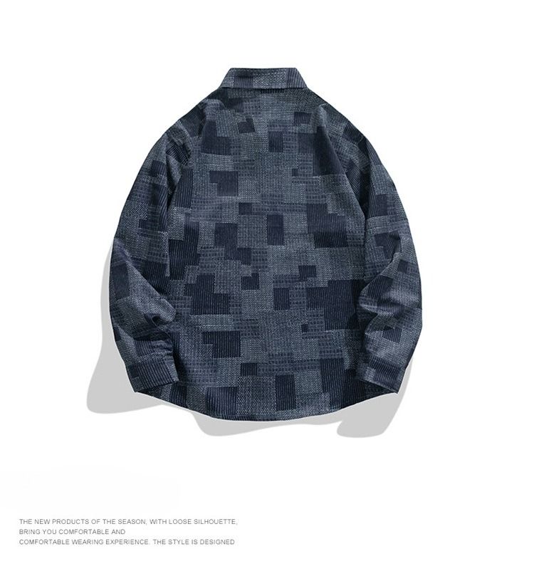 Printed Jacket Men's Autumn New Hong Kong Style Trendy Brand Loose Student Large Size Loose Coat Top Spring And Autumn Fashion_voghion.com