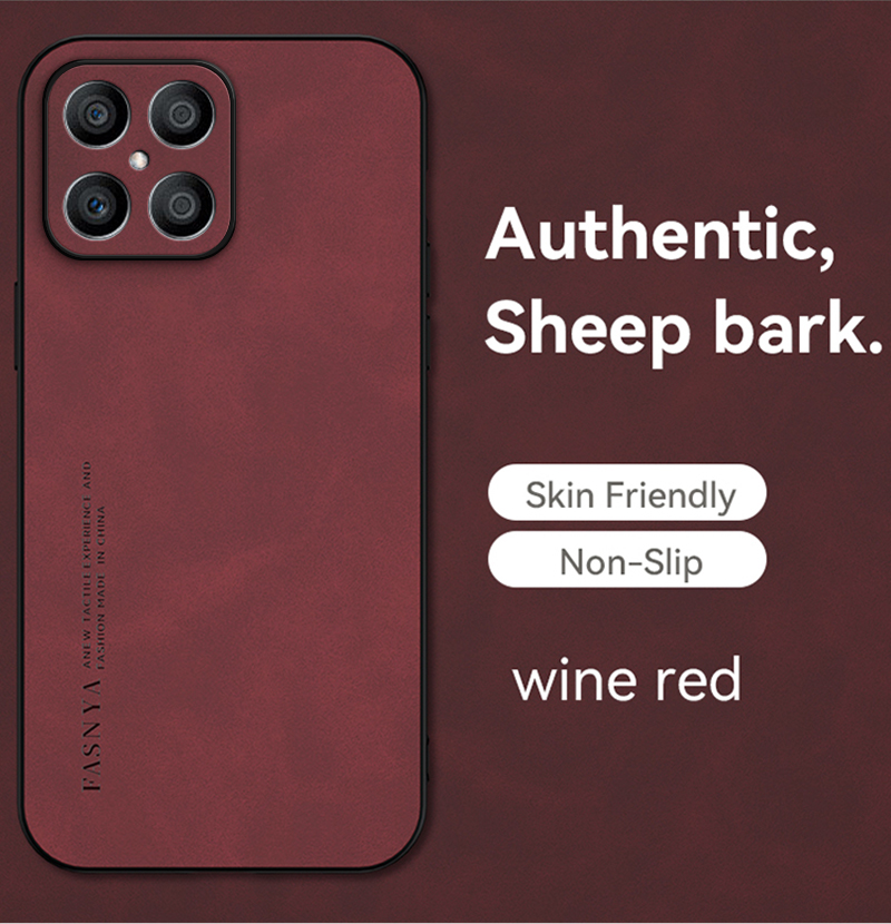 Matte Silikon-Ledertasche für Honor X30 X40 X50I X7A X8A X8 X9A Play 5 7T 6T PRO 6C V40 V30 50lite Soft Case Cover_voghion.com