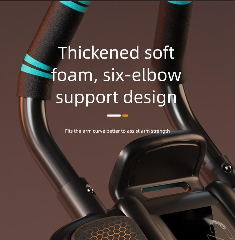 Neues intelligentes Vierrad-Muskeltrainingsgerät mit automatischer Rückprallfunktion und sechs Ellbogenstützen für Bauchmuskelübungen_voghion.com