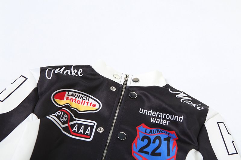 Damenbekleidung Herbst und Winter Neue Damenbekleidung Sexy Nabel-Baring Retro Bedruckte Langarm-Baseballjacke_voghion.com