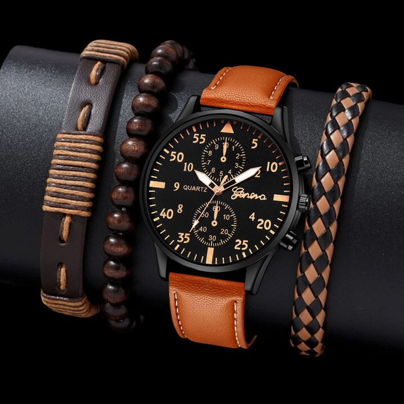 Neue Hip-Hop-Modeuhr für Herren, Luxus-Herrenuhr, Sportuhr und Armband-Set für Herren_voghion.com