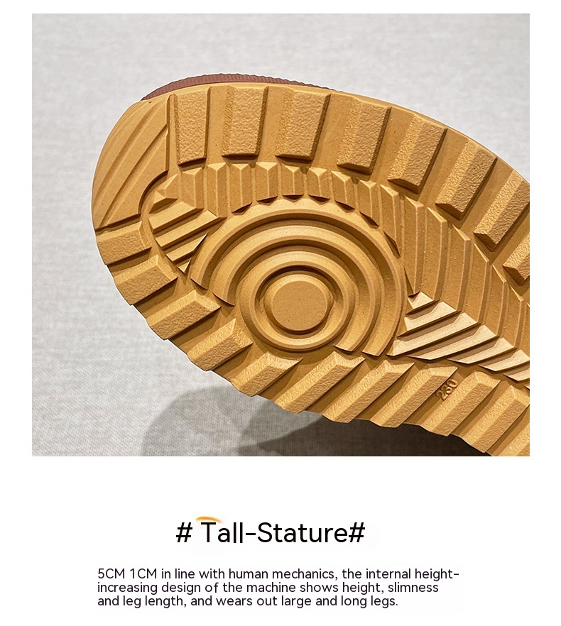 Echtes Leder Martin Stiefel Damen Britischer Stil Vielseitig Matsutake Dicke Sohle Frühlings- und Herbsttrend 2023 Neu_voghion.com