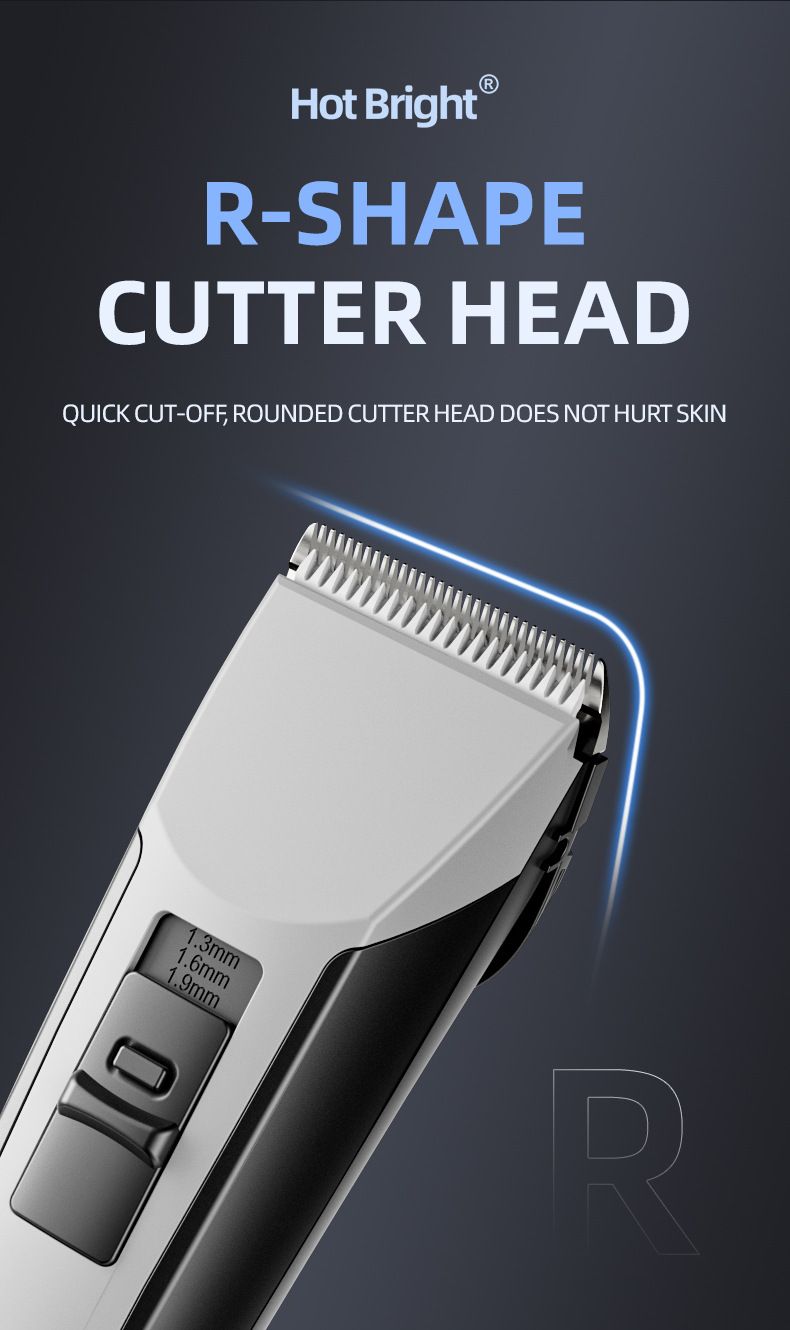 Tagliacapelli professionale senza fili 907 - Lama in lega di titanio, impostazioni regolabili, silenzioso e impermeabile per uomini, donne e animali domestici_voghion.com