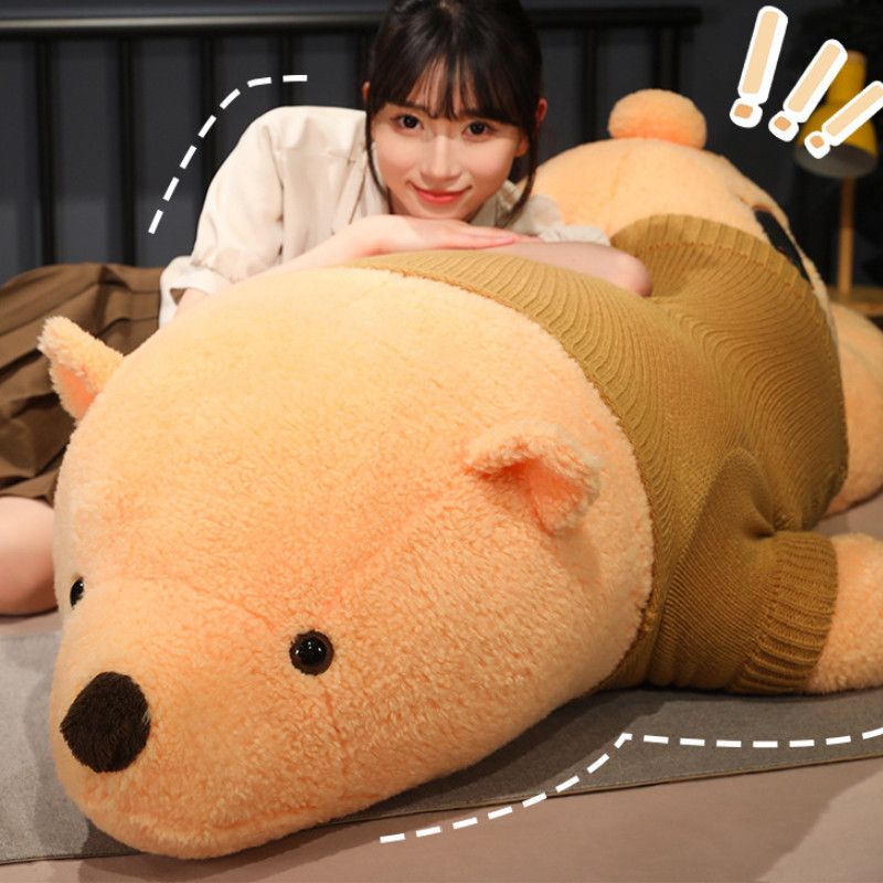 Large Polar Cozy Plush Bear Stuffed Animal Cuddle Buddy For Sleep And Comforting_voghion.com