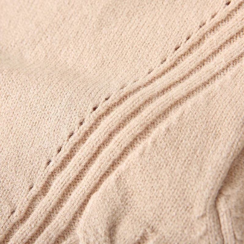 Set aus übergroßem Strickpullover und Hose mit weitem Bein – Weiche Viskose-Polyester-Mischung (Einheitsgröße) – Lässiges Outfit im koreanischen Stil_voghion.com