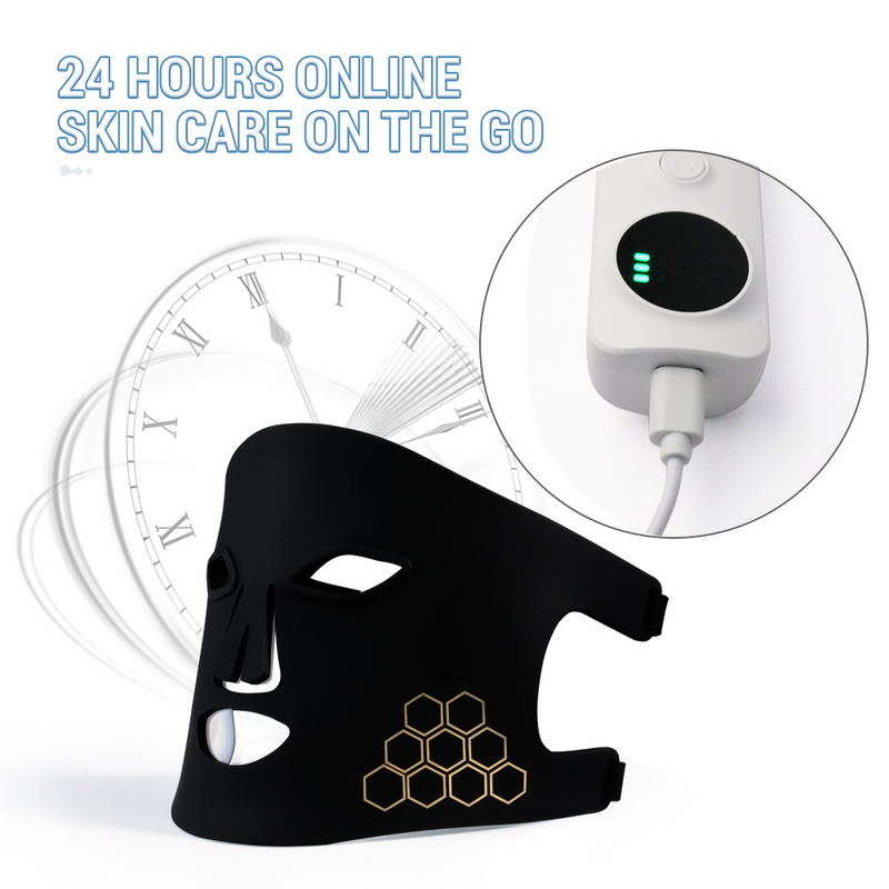 Hushålls ansikte silikon fototerapi ansiktsbehandling LED foton föryngring mask lyft och åtstramande elektronisk skönhet_voghion.com