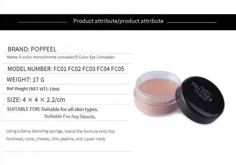 Concealer Popfeel Single Color Mini Concealer To Cover Facial Acne Marks, Freckles, Dark Circles Under The Eyes And Brighten The Skin Tone_voghion.com