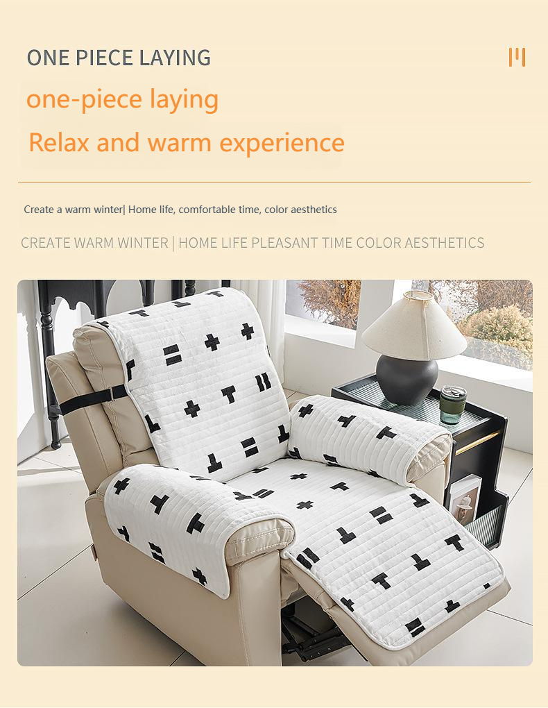 Sofa Cushions First Class Sofa Recliner Non Slip Cushion Plush Spring Autumn Winter Universal Single Seat Sofa Cover_voghion.com