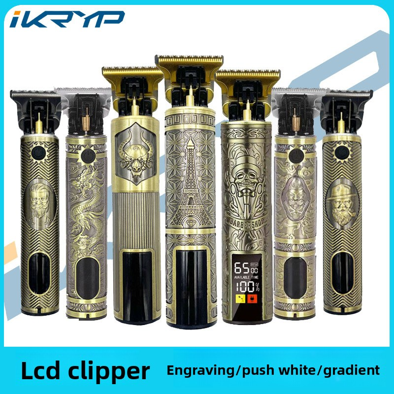 Hair Clipper Set - Cordless Rechargeable Hair Trimmer With 12 Interchangeable Metal & ABS Combs For Men, Pets & Barbering, Ultra-Quiet 60dB_voghion.com