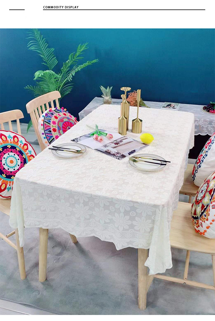 Sunflower Polyester Tablecloth - Square Bohemian Decor For Dining Table, Coffee Table & Bookshelf (60x60/100x100/140x80/140x200cm)_voghion.com
