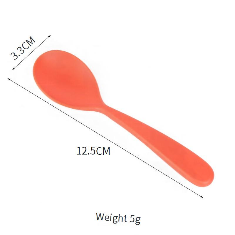 Umweltfreundliche Babylöffel aus Weizenstroh – Säuglingsfütterungsutensilien mit kurzem Griff für Pürees und Müsli (6er-Set, BPA-frei, nordischer Stil, verschiedene Farben)_voghion.com