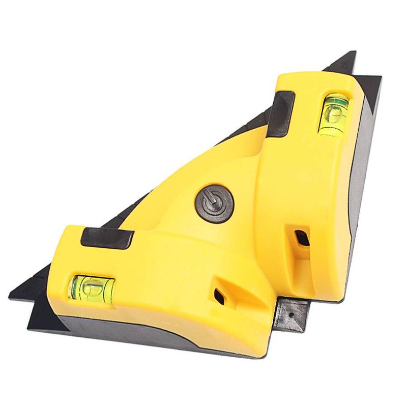 Livella laser quadrata a 90° – Strumento di allineamento a infrarossi ad alta precisione per carpenteria, piastrellatura e edilizia_voghion.com