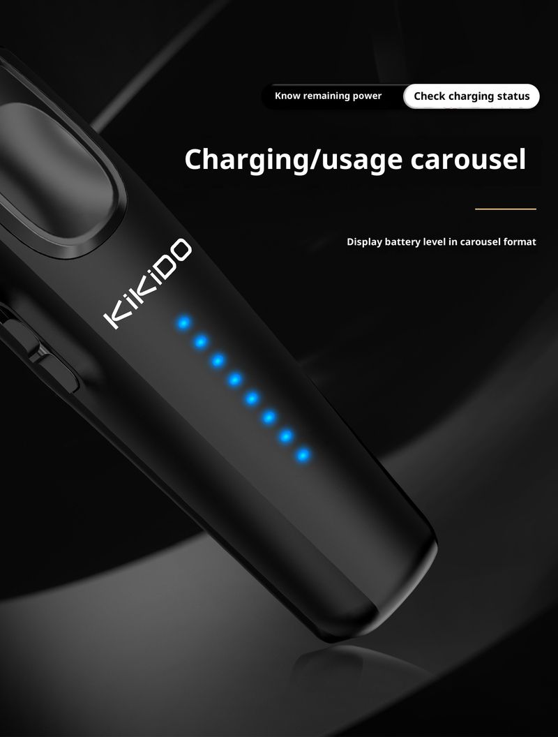 Professioneller Haarschneider – USB-wiederaufladbarer, kabelloser Haartrimmer mit Keramikklinge, LED-Anzeige und 3 Aufsätzen für Herrenhaarschnitte, Bart- und Kopfrasur_voghion.com