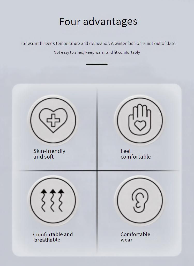 Winterwarme Fleece-Ohrenschützer für Damen und Herren – faltbar, verstellbar, winddichter Gehörschutz für Outdoor-Aktivitäten, Radfahren und kaltes Wetter_voghion.com