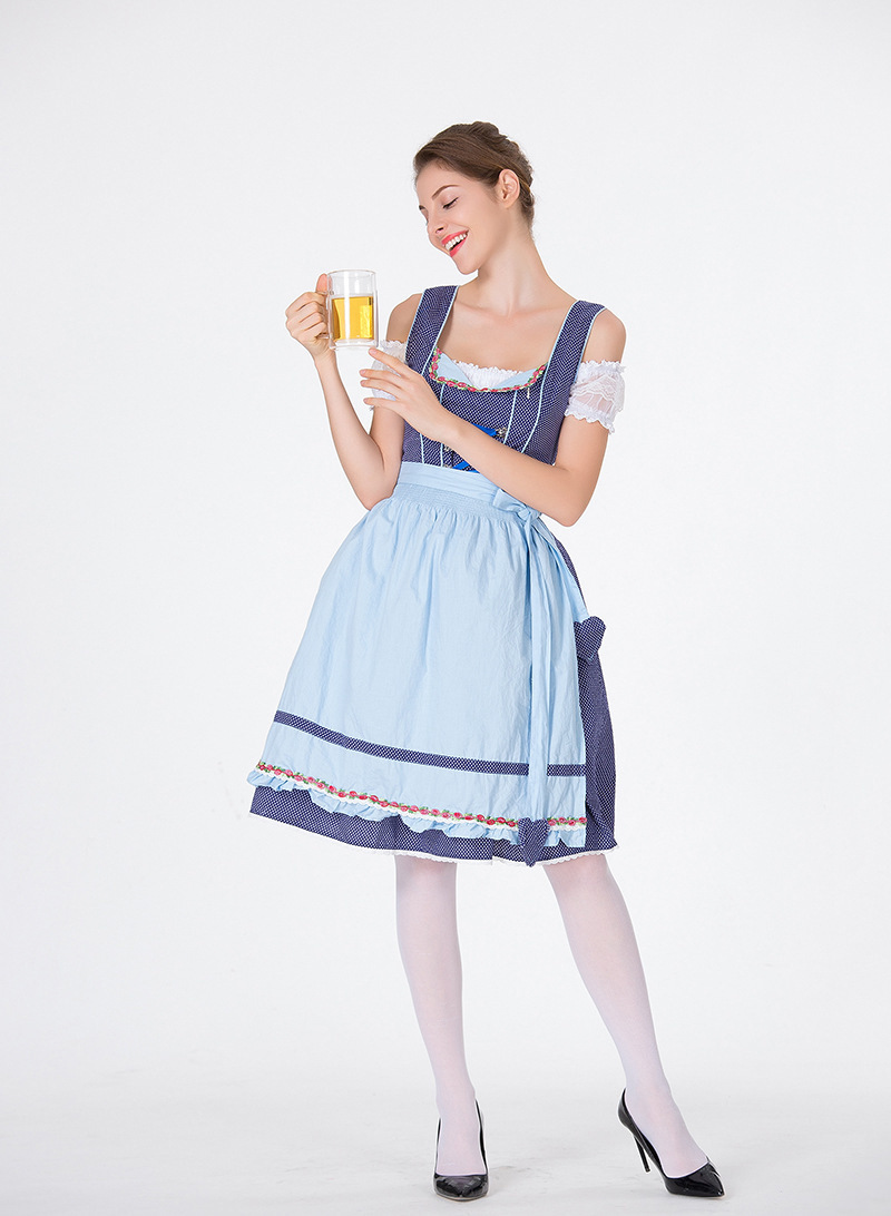 Damenbekleidung Neues echtes Plus-Size-Halloween-Biermädchenkleid, körperformendes Bühnenkostüm, Dienstmädchenkostüm_voghion.com