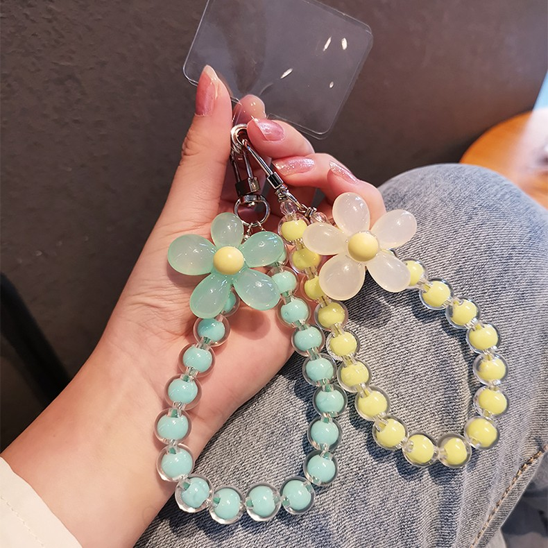Macaron Color Mobile Phone Lanyard Wrist Strap Women's Hand-held Chain Short Anti-lost Cell Phone Case Cute Lanyard Key Pendant_voghion.com