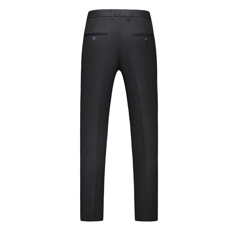 men's suit suit double-breasted solid color large size suit three-piece suit slim groom wedding dress_voghion.com