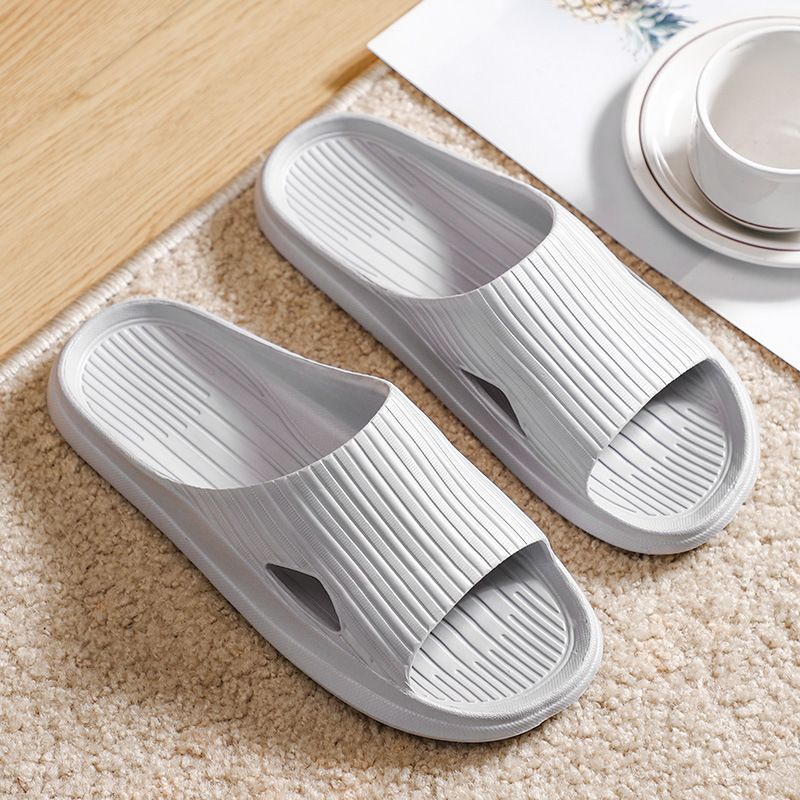 Hausschuhe Damen für Herren zu Hause, Paar Coole Indoor-Einzeilige Hausschuhe, Badezimmer, Duschpantoffeln_voghion.com