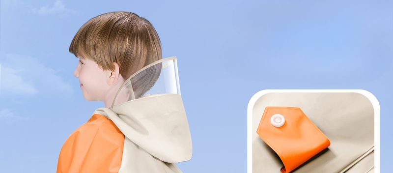 Children's Raincoat - School Style Waterproof Rain Poncho With Backpack Slot For Toddlers And Big Kids Rain Coat Rain P_voghion.com