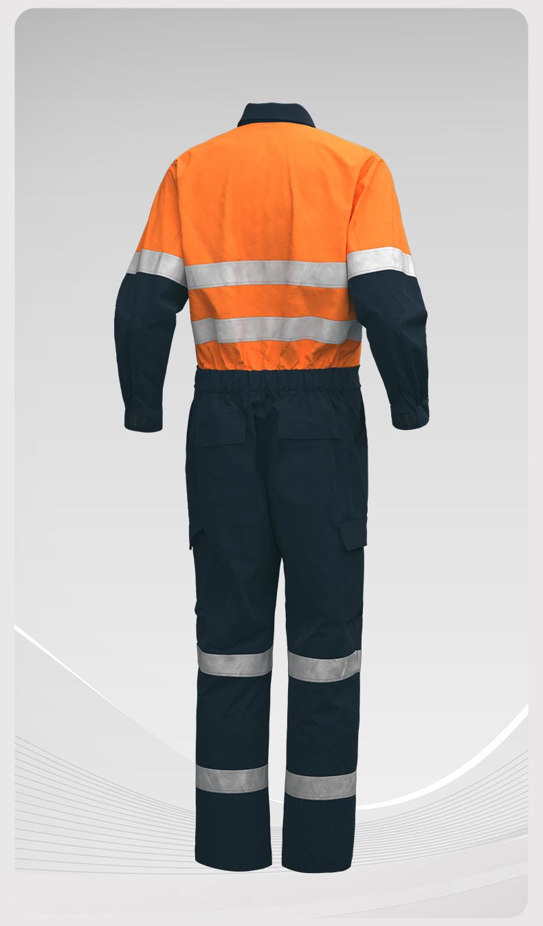 Ropa de hombre, monos de verano de algodón puro, trajes reflectantes transpirables, ropa de protección laboral para astilleros y puertos._voghion.com