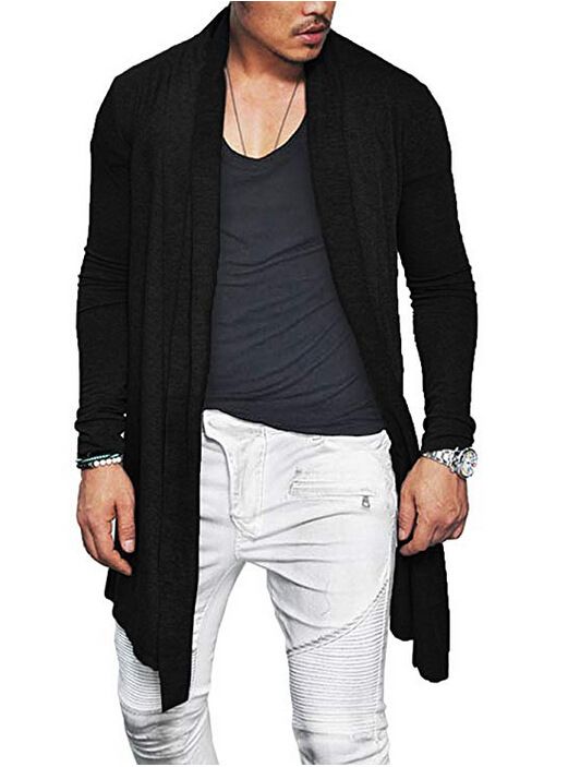 Unbeatable Quality 2021 Plus Size T-shirt New Men's Casual Knitted Cardigan Cape Men_voghion.com