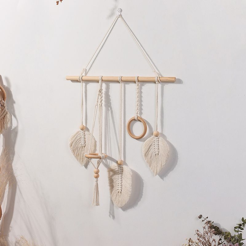 Handgewebter böhmischer Wandteppich, dekoratives Aufbewahrungsregal, ins Schlafzimmer, hängendes Blumenregal, Haarnadelaufbewahrung_voghion.com