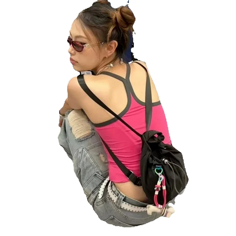 cat Eye Oval Frames Y2K Trendy Street Style, UV Protection, Burgundy Sunglasses, Small Face_voghion.com