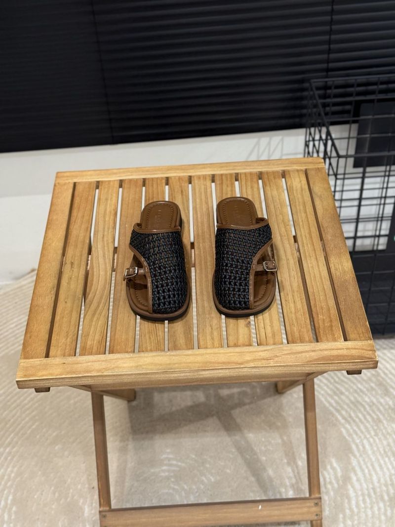 Pantofole a mezza altezza, alla moda, in tessuto coreano traforato, da donna, estate 2025, sandali comodi da spiaggia_voghion.com