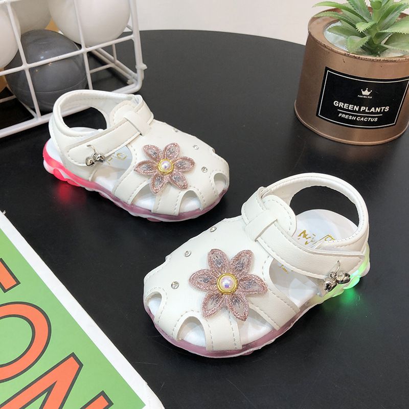 Kinder Schuhe Sommer neue baby mädchen sandalen weiche sohle kleinkind schuhe 0-1-3 jahre alt kinder geschlossen kappe licht prinzessin schuhe_voghion.com