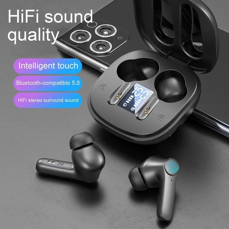 LB-518 Bluetooth-yhteensopivat kuulokkeet In-ear melua vaimentavat IPX6 vedenpitävät stereourheilulliset langattomat kuulokkeet juoksemiseen_voghion.com