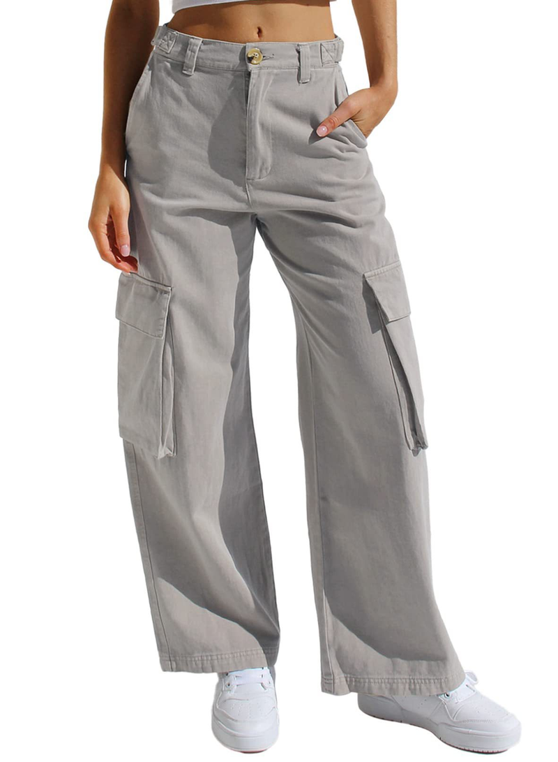 multi-pocket work jeans for women_voghion.com