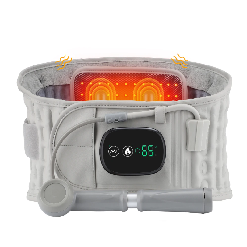 Iatable Red Light Aquecimento Vibração Massagem Airbag Costas Cintura Suporte Cinto Abdômen Ferramentas de Alívio Da Dor_voghion.com