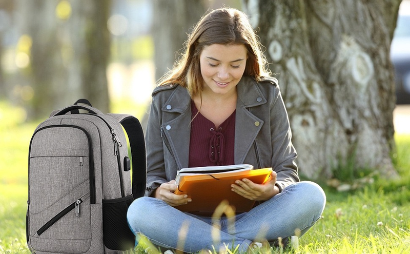 Computer-Rucksack, große Kapazität, multifunktionaler USB-Rucksack, Business-Laptop, Reise-Computertasche, Herren_voghion.com