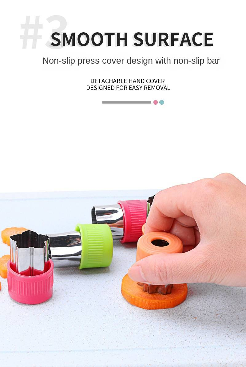 3-teiliges Ausstechformen-Set aus Edelstahl mit Obst- und Gemüseform, Blumenstempel, DIY-Form zum Backen in der Küche_voghion.com