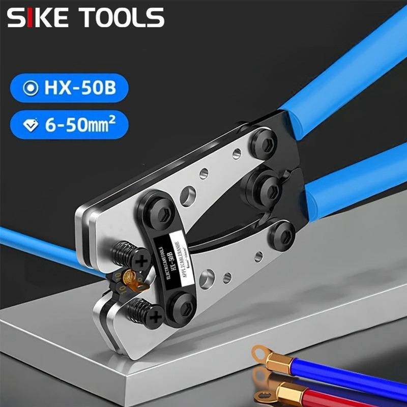 Professionelles HX-50B Crimpwerkzeug für Kupfer- und Aluminiumkabel – Robuste Backen aus S2-legiertem Stahl, 40 cm ergonomischer Griff, ideal für Rohrverbinder_voghion.com