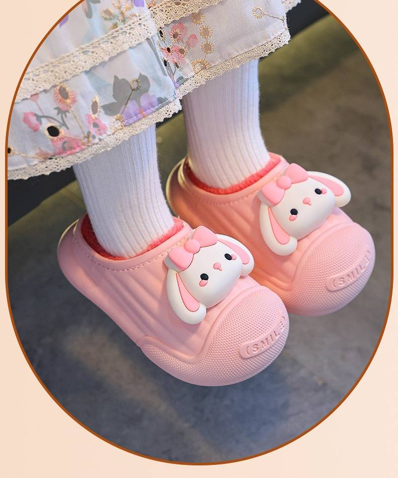 Pantofole invernali per bambini - Pantofole da casa antiscivolo, calde e foderate in pile per bambini e bambine, resistenti all'acqua e calde, pantofole unisex per bambini piccoli_voghion.com
